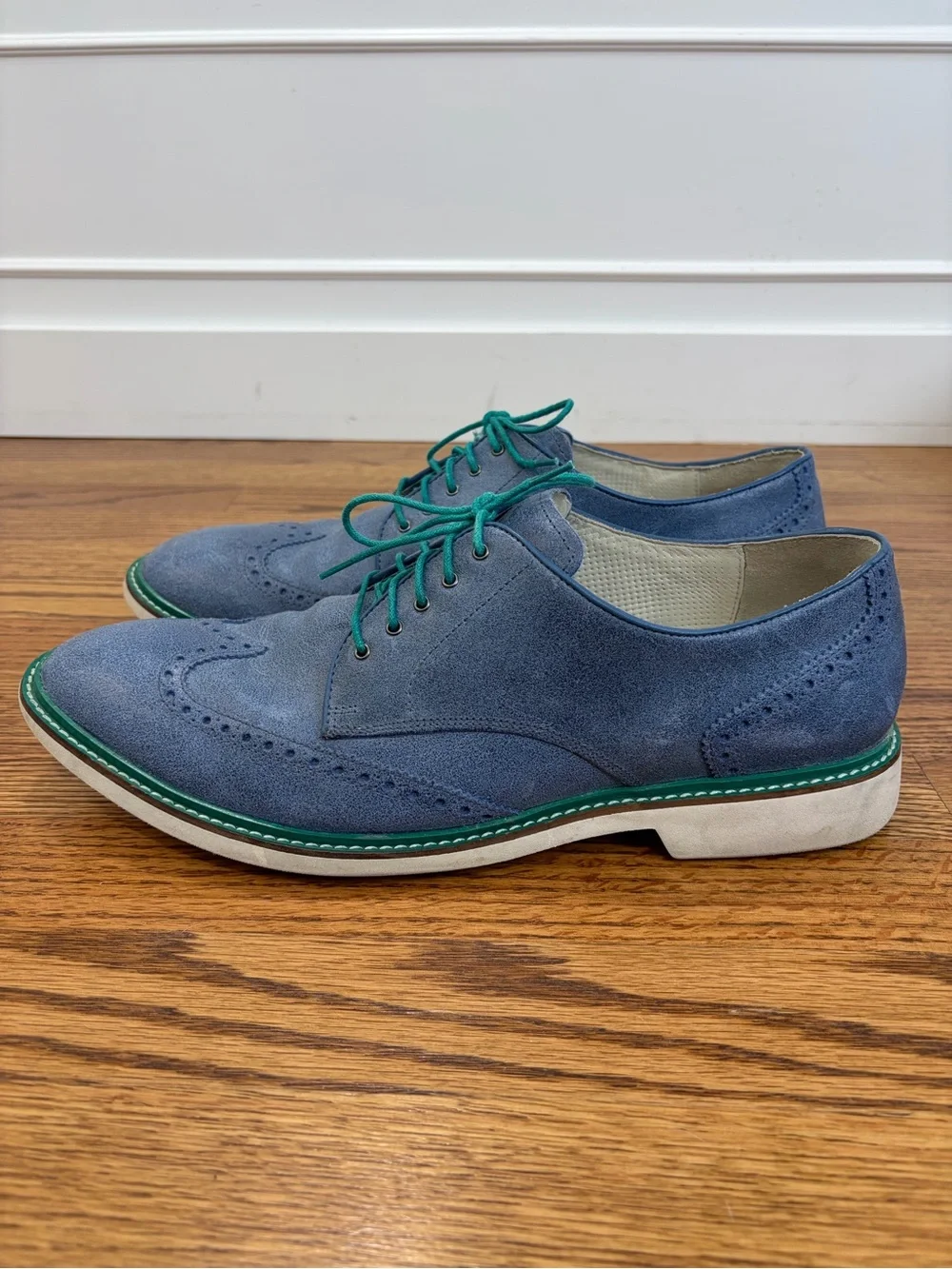 Cole Haan Air Franklin Smoke Suede Wingtip Oxford NikeAir Technology (13)
